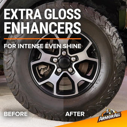 Armor All Car Tire Shine, One-Step Tire Shine Spray for Precise, Even Shine and Minimal Overspray, 2 Count