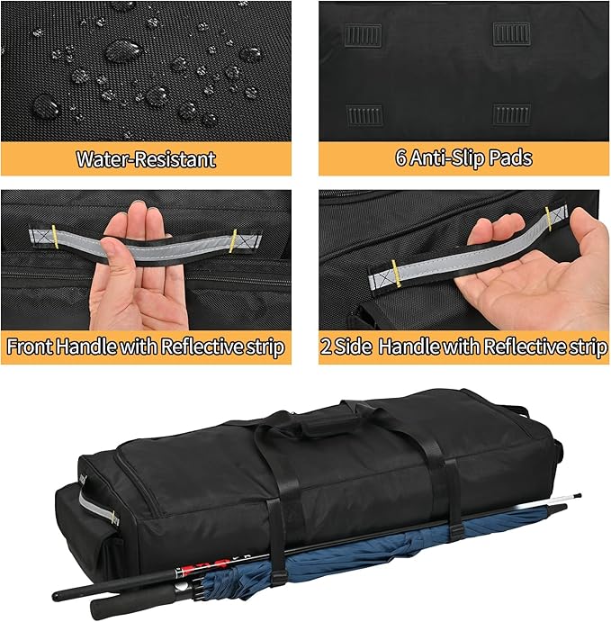 Under Seat Storage Bag Compatible with SuperCrew Cab,Truck Underseat Organizers and Storage with 4 Removable Divider and Anti-slip Bottom,Underseat Tool Box Fits for Crew Cab(Full Size Trucks)