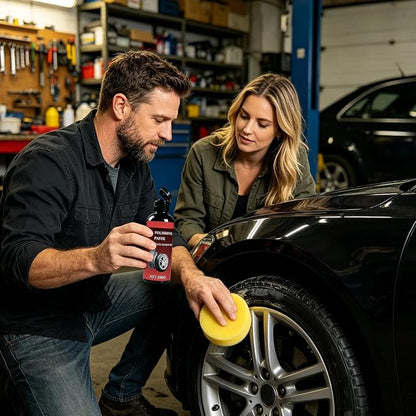 Genérico Tire Shine - High Gloss and High Strength - Tire Restorative Cream | for Vehicles, Trailers, Caravans, Sedans, Pickups, Tractors,