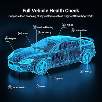 GOOLOO DS100 OBD2 Scanner Bluetooth, Wireless All System OBD2 Scanner Diagnostic Tool, Check Engine, Live Data, 6 Reset Services, Read and Clear Error Codes for All OBDII Protocol Cars Since 1996