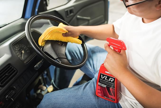 Mothers VLR Vinyl-Leather-Rubber Care, 1 gal. — Cleans, Conditions & Protects In One Step – pH Balanced Formula with Neatsfoot Oil & Lanolin To Protect Against Drying, Fading & Cracking (06522)