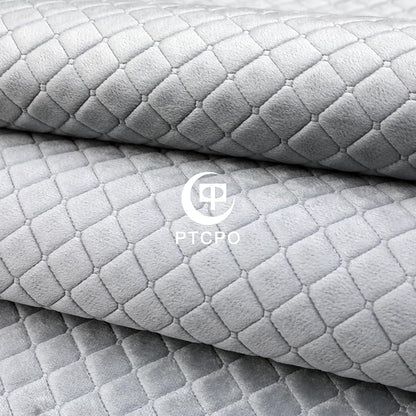 Soft Car Steering Wheel Cover for Sedan, SUV, Warm Luxury Velvet, Odorless, Universal, Anti Slip, Summer Winter, Gray, Large Size[15" 1/2-16"](39-41cm)