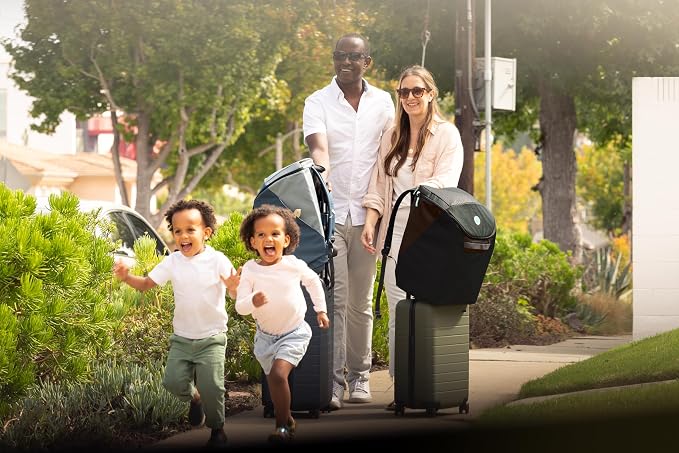 WAYB Pico Travel Car Seat with Premium Carrying Bag- Lightweight, Portable, Foldable - Perfect for Airplanes, Rideshares, and Road Trips - Forward Facing for Kids 26.5–50 lbs and 33.5–45"