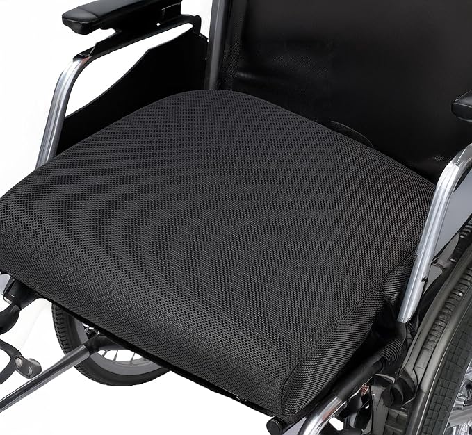 Gilbins Gel Seat Cushion - Memory Foam Cushion for Office Chair, Car Seat, and Wheelchair - Ergonomic Gel-Infused Cushion for Tailbone Support,and Lower Back Comfort - Portable & Washable