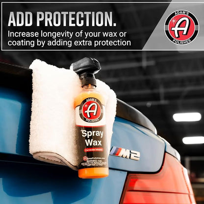 Adam's Polishes Spray Wax Kit - Advanced Carnauba Car Wax | Car Spray Polish | During Car Wash Paste Wax Clay Bar & Buffer Polisher For Ultimate Protection On Paint Wheels Windows | Cleaning Supplies