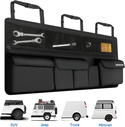 Einesin Car Organizer, Car Organizers and Storage with 9 Pockets, SUV Trunk Organizer for SUV/MPV/Truck, Car Essentials (41 * 20in)