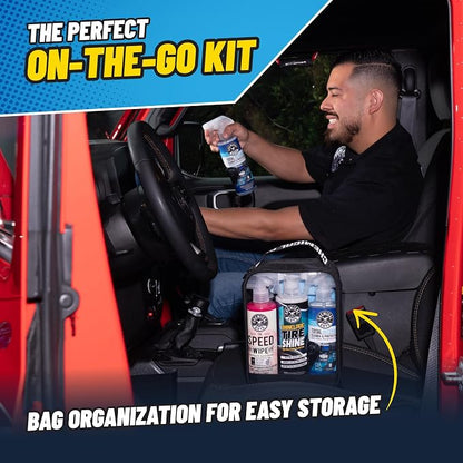 Chemical Guys Exterior Express Car Wash Kit With Car Wash Soap & Cleaner, Easy On The Go Car Cleaning Kit