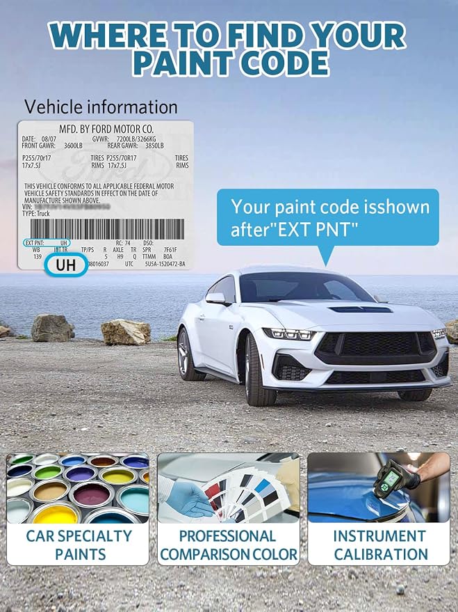 Rapid Red(D4) Touch Up Paint for Ford, Car Paint Scratch Repair Remover Pen Color Exact Match, Quick and Easy Fix Automotive Chips and Nicks Scuff