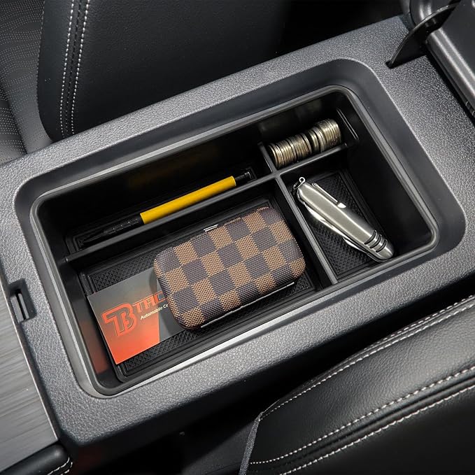Center Console Organizer Compatible with Nissan Altima 2019 2021 2022 2023 2024 2025 2026 Accessories, Armrest Insert Tray with Coin Holder Keep Organized with Rubber Pad Black