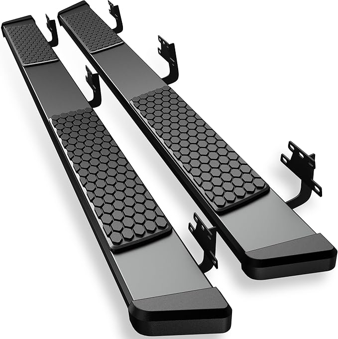 AUTOSAVER88 6 Inches Running Boards Compatible with 2019-2026 Ram 1500 New Body Crew Cab, Stainless Steel Side Steps Black Powder Coated Nerf Bars