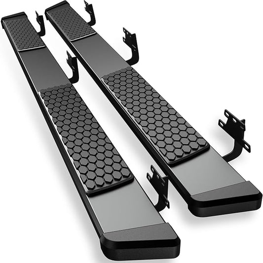 AUTOSAVER88 6 Inches Running Boards Compatible with 2019-2026 Ram 1500 New Body Crew Cab, Stainless Steel Side Steps Black Powder Coated Nerf Bars
