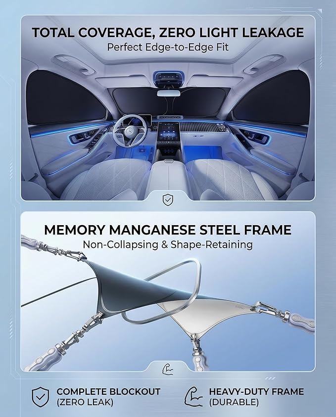 Windshield Sun Shade for Volkswagen Passat Front Window Shades Cover for 2012-2022 Passat Windshield Sun Visor Protector Car Accessories