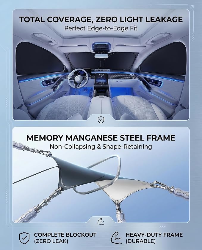 Windshield Sun Shade for Mercedes-Benz Glc Front Window Shades Cover for 2010-2024 2025 2026 Glc Windshield Sun Visor Protector Car Accessories