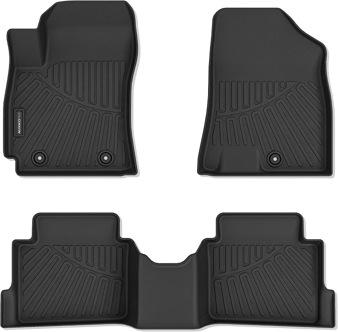 All Weather Floor Mats Fit for Hyundai Kona 2024 2025 2026 (Only Gas) SE/SEL/N Line/Limited TPE Rubber Liners Kona Accessories Set All Season Guard Odorless Anti-Slip Floor Mats Black