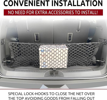 Envelope Style Trunk Mesh Cargo Net for GMC Acadia Buick Enclave Chevy Traverse 2010-2025, Automotive Exterior Accessories - Premium Car Storage Organizers, Cargo Bed Net For Pickup Truck