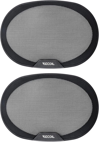 RECOIL RCX694 Echo Series 4-Way 6X9-Inch Car Audio Coaxial Speaker System with Grilles Pair