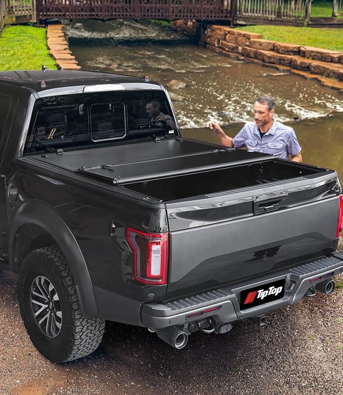 TIPTOP Low Profile Hard Folding Truck Bed Tonneau Cover Fits 2022-2026 Ford Maverick 4.5ft Bed (54.4") |TLX3|