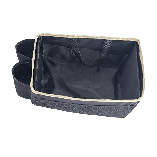 FH Group E-Z Travel Multi-Use Tote Car Seat Organizer with Cup Holder (Beige) FH1135