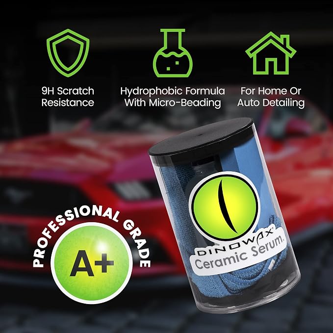 Ceramic Serum Kit, Ceramic Coating, Detailing Kit, Car Detailing Supplies, Protect Collection, 4 Oz Serum with Application Accessories