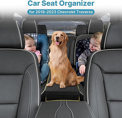 Mixsuper Liner Car Seat Organizer for Chevrolet Traverse 2018-2026, Console Organizer Backseat Box for Chevy Traverse, Dog Toy Box Storage Bin Kids Toys Baby Supplies Travel Accessories