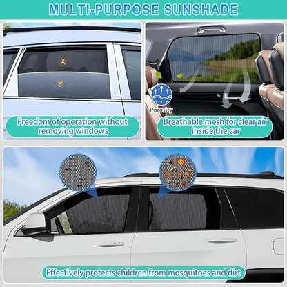 XCBYT Rogue Window Shades for 2021-2023, 4PCS Side Window Sun Shades with Breathable Mesh, Magnetic Car Window Covers for Baby & Privacy, UV Protection & Heat Insulation