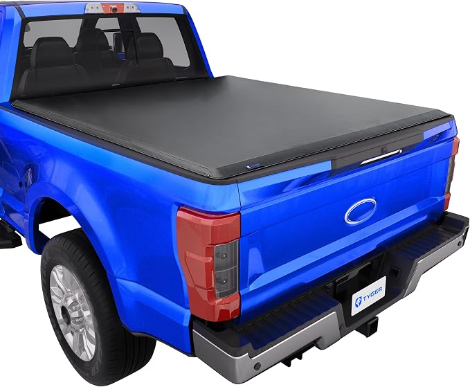 Tyger Auto T1 Soft Roll-up Truck Bed Tonneau Cover Compatible with 2017-2026 Ford F-250 F-350 Super Duty | 6.75' (82") Bed | TG-BC1F9127