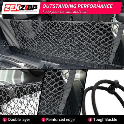 Cargo Net Compatible with 2021-2025 2026 Toyota 4Runner Envelope Style Trunk Storage and Organizer Dense Mesh with Storage Bags Luggage Net for 2025 4 Runner Accessories