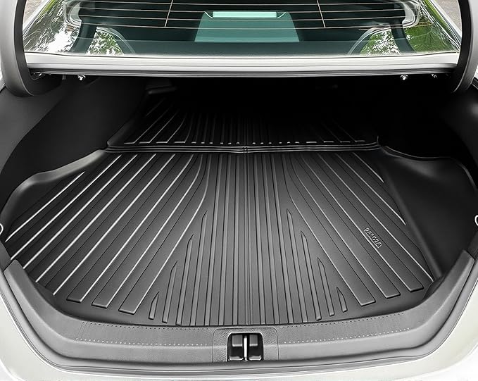 OEDRO Floor Mats & Cargo Mat Fit for 2025 2026 Toyota Camry (Include Hybrid/LE/SE/XLE/XSE), TPE All Weather Custom Fit 2025 Camry Floor Liners 1st & 2nd Row Car Mats Accessories, Black