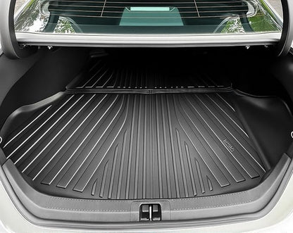 OEDRO Floor Mats & Cargo Mat Fit for 2025 2026 Toyota Camry (Include Hybrid/LE/SE/XLE/XSE), TPE All Weather Custom Fit 2025 Camry Floor Liners 1st & 2nd Row Car Mats Accessories, Black