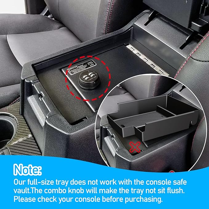 DIAMOOKY Upgraded Center Console Organizer for Toyota 4Runner 2024 2023 2022 2021 2020 2019 2018 2017 2016-2010 Full Size Tray Interior Accessories, Insert Armrest Box Secondary Storage ABS Material