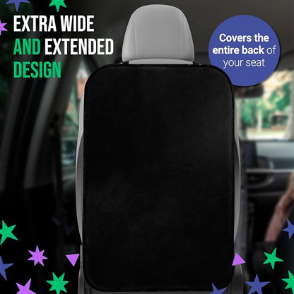 Todays Kids 2 Pack Kick Mats Back Seat Protector - Backseat Car Organizer for Kids, Car Storage Organizer, Back Seat Cars Organizers, Cars Organizers Backs Seats, Travel Accessories, No Pockets