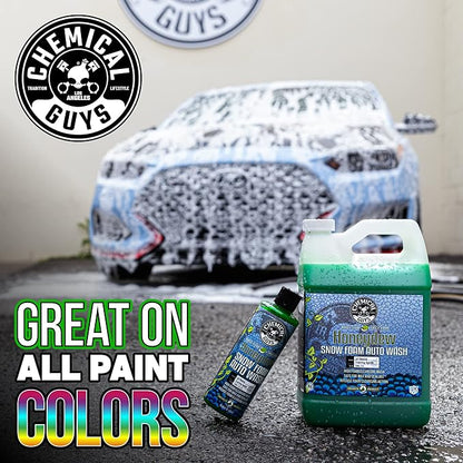 Chemical Guys Car Wash Soap for Foam Cannon or Bucket, Honeydew Snow Foam Car Wash Soap for Trucks, Motorcycles, RVs & More, Super Suds, Honeydew Scent - 128 oz (1 Gallon)