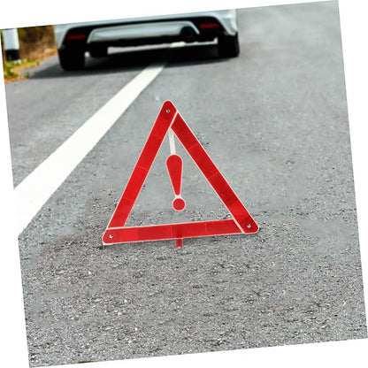 2pcs Car Safety Triangle Road Safety Kit Auto Warning Sign Material and Easy Installation
