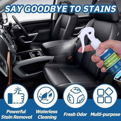 Car Headliner Cleaner, 256ML Multi-Functional Car Interior Roof Fabric Cleaner, Multi-Purpose Interior Stain Remover for Ceiling, Seats & Upholstery, No Rinse Required