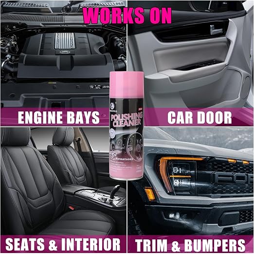 DONKEYPRO Car Interior Cleaner - Protects Plastic, Vinyl, Leather Seats, Tire,Dashboard - UV Guard, Anti-Aging, Long-Lasting Shine, Interior Detailer Spray with Iron Can - 15 Fl Oz
