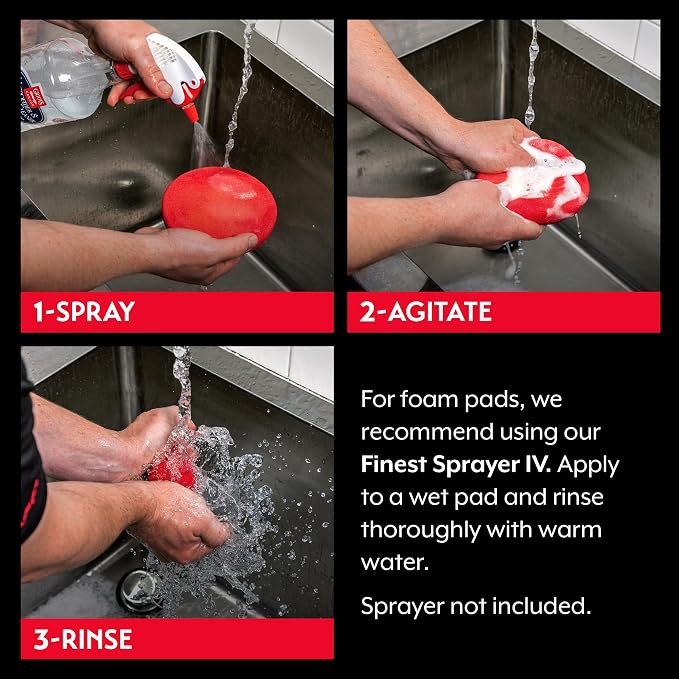 Griot's Garage Microfiber and Foam Pad Cleaner, Removes Polish, Wax, and Sealant Residue, Restores Your Car Cleaning Cloths' Effectiveness, 11067, One Gallon