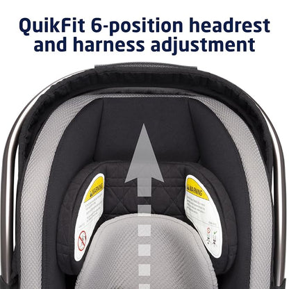 Maxi-Cosi Peri 180 Rotating Infant Car Seat, Baby Car Seat Rotating Carseat, Onyx Heritage