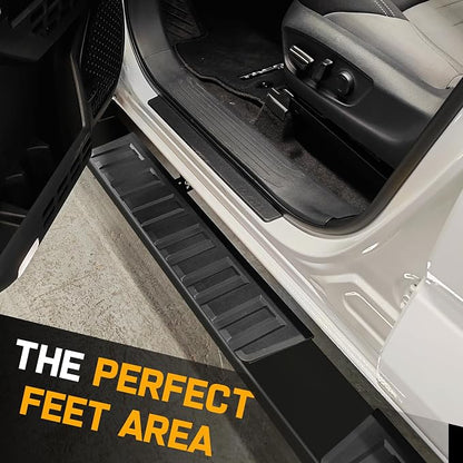 COMNOVA 6 Inches Running Boards for 2024-2026 Toyota Tacoma Double Cab with 4 Full-Size Doors. Side Steps Running Boards for Toyota Tacoma Made with Carbon Steel.
