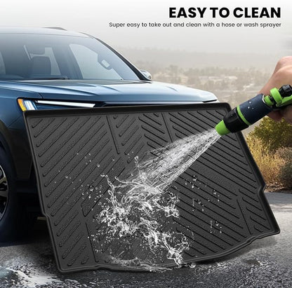 LASFIT Cargo Mat for Ford Focus 2012-2018 Hatchback Gasoline(No Subwoofer) Focus RS 2016 2017 2018 All Weather Custom Fit TPE Trunk Liner