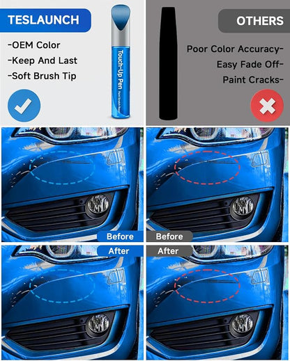 G1K/WA409Y Sacre Blue Pearl Touch Up Paint Compatible with Chevrolet GMC Buick Cadillac Exact Match Touch Up Paint Car Scratch Repair