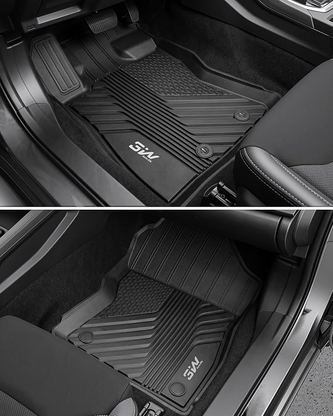 3W Floor Mats & Cargo Liner Fit for 2024 2025 2026 Subaru Crosstrek/2024 2025 2026 Subaru Impreza, All Weather TPE Car Liner Custom Fit for Crosstrek & Impreza Accessories (NOT for Hybrid)