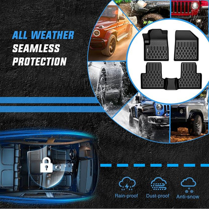 Nilight TPE Floor Mats for Jeep Cherokee 2015 2016 2017 2018 2019 2020 2021 2022 2023 All Weather Custom Fit Heavy Duty Floor Liners