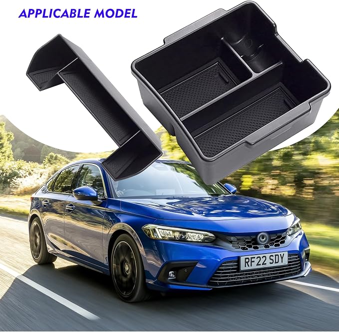 2025 2024 2023 Civic Center Console Organizer Tray for 2023 2022 Honda Civic 11th Gen Sedan Hatchback Touring EX Sport Civic 2022 Accessories 2023 Central Console Organizer Insert Tray(2pcs)-S