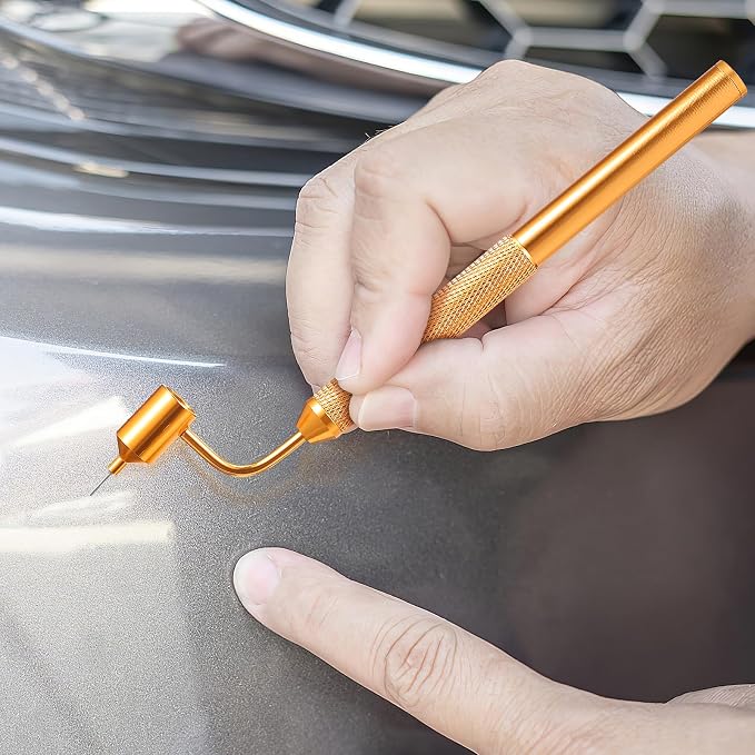 PartyKindom Automotive Touch up Paint Pen Fine Line Fluid Writer with Needle and Dropper for Car Scratch Repair and Rock Chip Refinishing 0.5Mm