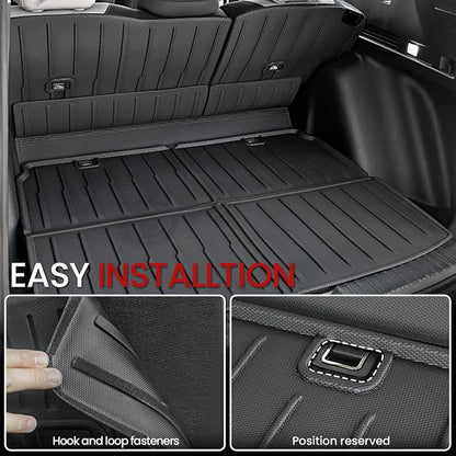 Floor Mats Cargo Mat Set for Honda CRV 2026 2025 2024 2023 Car Mat Accessories(Include Hybrid), All Weather TPE Cargo Liner Door Sill Protectors for CR-V Gas Hybrid(Full Set Mats)