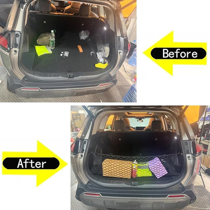 Rear Trunk Envelope Mesh Cargo Net Suitable for 2026 Toyota RAV4 Hybrid LE Limited SE Woodland Edition XLE Premium XSE Plug-ln GRSport Rear Trunk Mesh Cargo Storage Net Bag