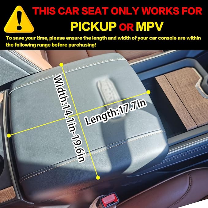 Dog Car Seat for Console - Memory Foam Pet Booster Seat for Small Medium Dogs Up to 21 lbs - SUV Truck Center Console Dog Seat with Safety Leash & Storage Pockets - Washable Cover (Large Black)