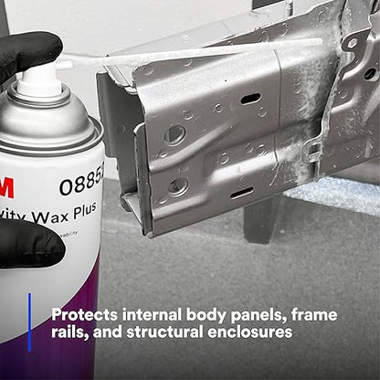 3M Cavity Wax Plus Aerosol Spray, 08852, 18 fl oz, Self-Healing, Corrosion Protection, Non-Hardening, Chipping, Peeling, Cracking