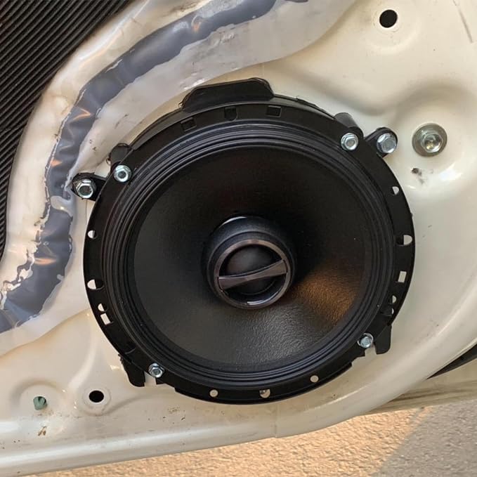 Scosche SAHR6 6.5-6.75” Speaker Adapters Compatible with Select 2004-14 Acura and Honda Vehicles - 6 1/2" to 6 3/4" Adapter Spacer for Car Door Speakers - Sold in Pairs - See Images for Vehicle List