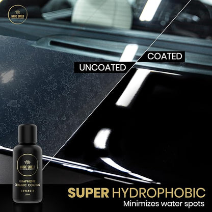 Magic Shield Graphene Coating for Cars │ Self-Healing, 5+ Years Durability │ Advanced SiO2 Ceramic Protection - High Gloss, Anti-Scratch - Perfect for Cars, Motorcycles, Marine, and RVs